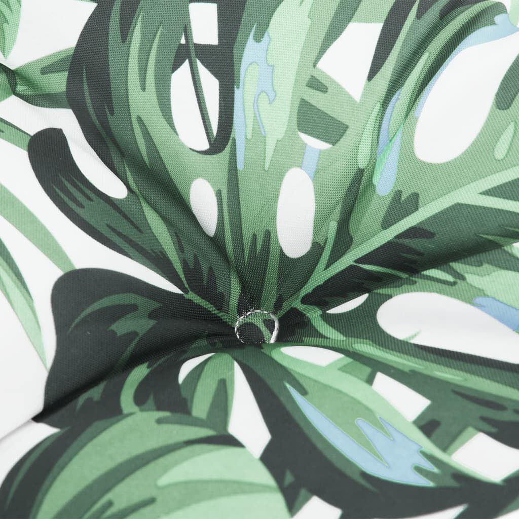 vidaXL Pallet Cushions 2 pcs Leaf Pattern Fabric