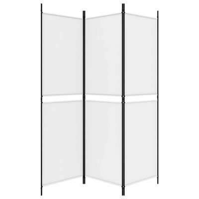 vidaXL 3-Panel Room Divider White 150x180 cm Fabric, white vidaXL 3-Panel Room Divider White 150x180 cm Fabric