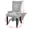 vidaXL Armchair Silver Velvet