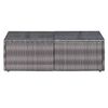 vidaXL 9 Piece Garden Lounge Set with Cushions Poly Rattan Grey