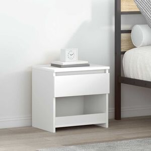 vidaXL Bedside Cabinets 2 pcs White 40x30x39 cm Engineered Wood