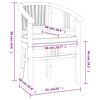 vidaXL 5 Piece Garden Dining Set Solid Wood Teak