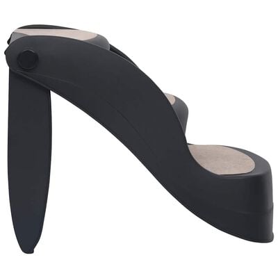 vidaXL Folding 3-Step Dog Stairs Black, black vidaXL Folding 3-Step Dog Stairs Black