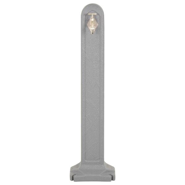 vidaXL Garden Tanker with Faucet Light Grey Stone Look