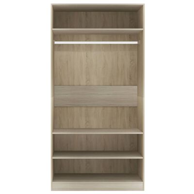 vidaXL Wardrobe Sonoma Oak 100x50x200 cm Engineered Wood, sonoma oak vidaXL Wardrobe Sonoma Oak 100x50x200 cm Engineered Wood