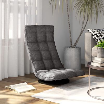 vidaXL Swivel Floor Chair Light Grey Fabric, light grey vidaXL Swivel Floor Chair Light Grey Fabric