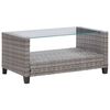 vidaXL 6 Piece Garden Sofa Set with Cushions Poly Rattan Dark Grey