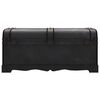 vidaXL Wooden Treasure Chest Large Black