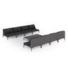 vidaXL 9 Piece Garden Lounge Set with Cushions Poly Rattan Dark Grey