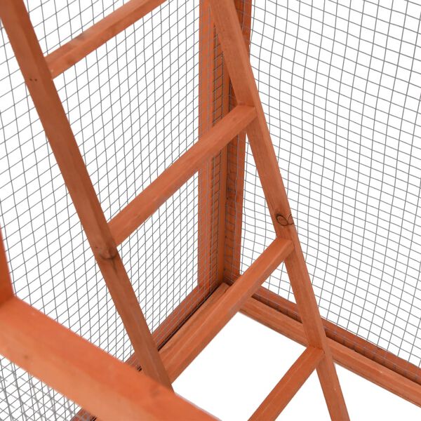 vidaXL Bird Cage 68x62x166 cm Solid Firwood