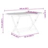vidaXL 9 Piece Garden Dining Set Solid Wood Acacia and Textilene