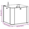 vidaXL Garden Raised Bed with Self Watering System Anthracite 43x43x33 cm