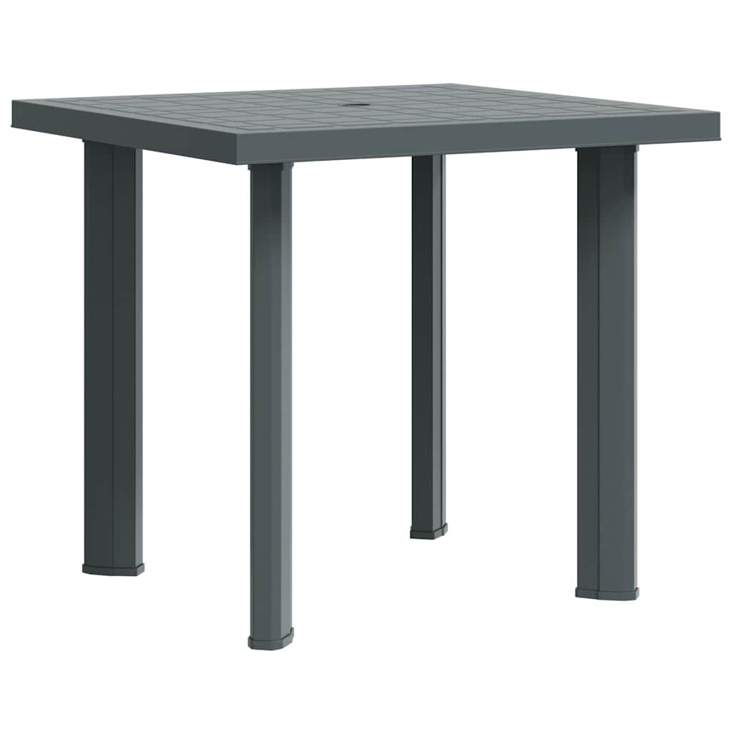 vidaXL Garden Table Green 80x75x72 cm Plastic