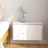 vidaXL Wall Cabinet White 60x30x35 cm Solid Pinewood