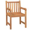 vidaXL 5 Piece Garden Dining Set Solid Wood Teak