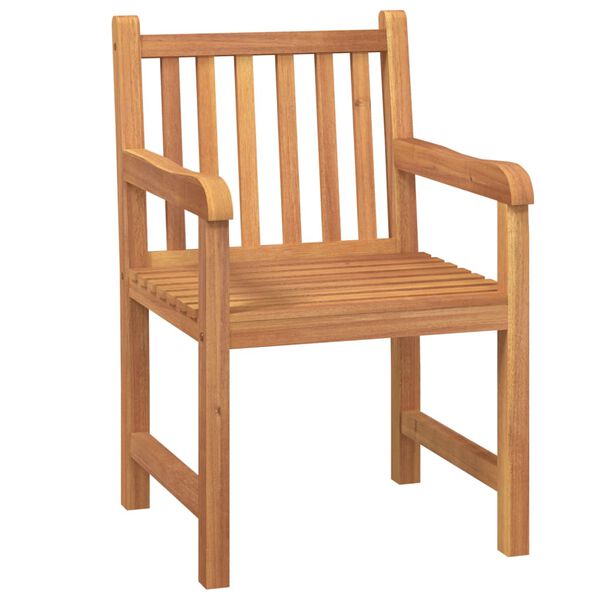 vidaXL 5 Piece Garden Dining Set Solid Wood Teak