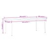 vidaXL 9 Piece Garden Dining Set with Cushions Beige