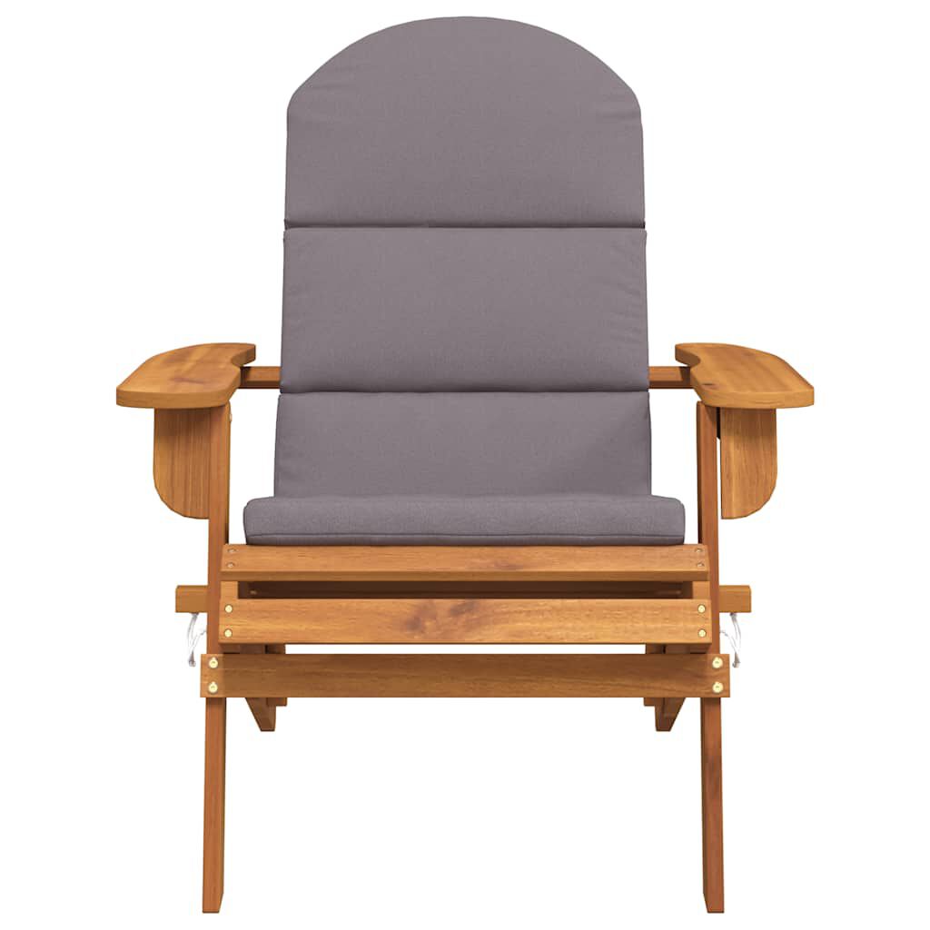 vidaXL Adirondack Garden Chair with Cushions Solid Wood Acacia