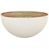 vidaXL Bowl-shaped Coffee Table White Ø50x24 cm Solid Wood Reclaimed