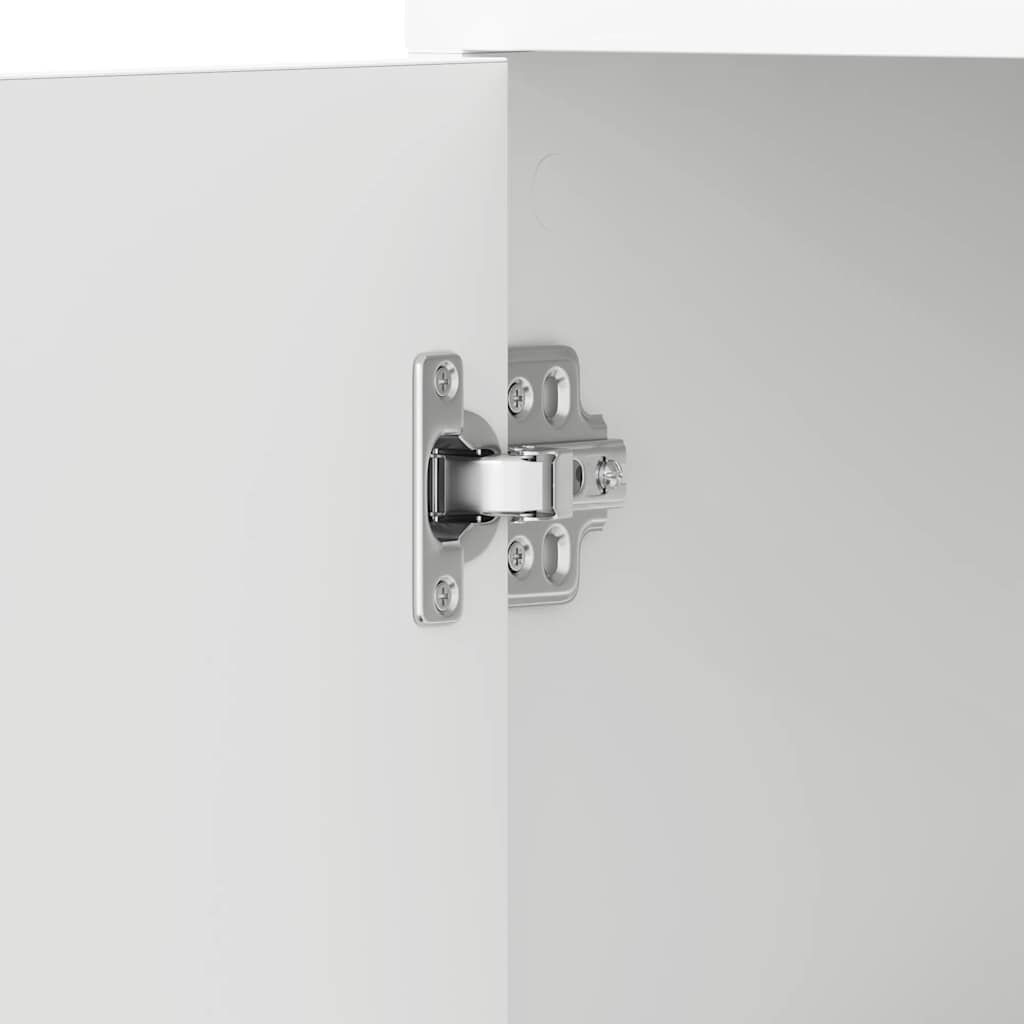 vidaXL Bathroom Cabinet White 30x30x183.5 cm Engineered Wood