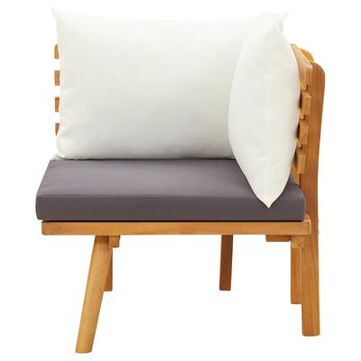 vidaXL Garden Corner Sofa with Cushions Solid Acacia Wood,  vidaXL Garden Corner Sofa with Cushions Solid Acacia Wood