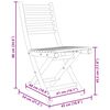 vidaXL Folding Garden Chairs 2 pcs 43x54x88 cm Bamboo