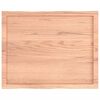 vidaXL Table Top Light Brown 80x60x(2-6) cm Treated Solid Wood Live Edge