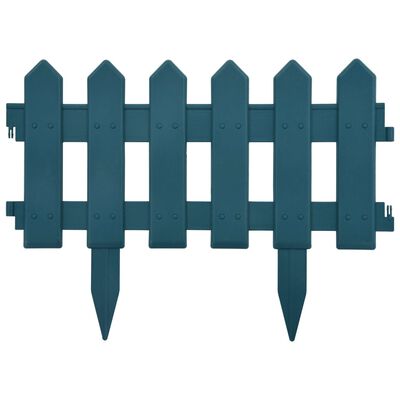 vidaXL Lawn Edgings 25 pcs Green 10 m PP, green vidaXL Lawn Edgings 25 pcs Green 10 m PP