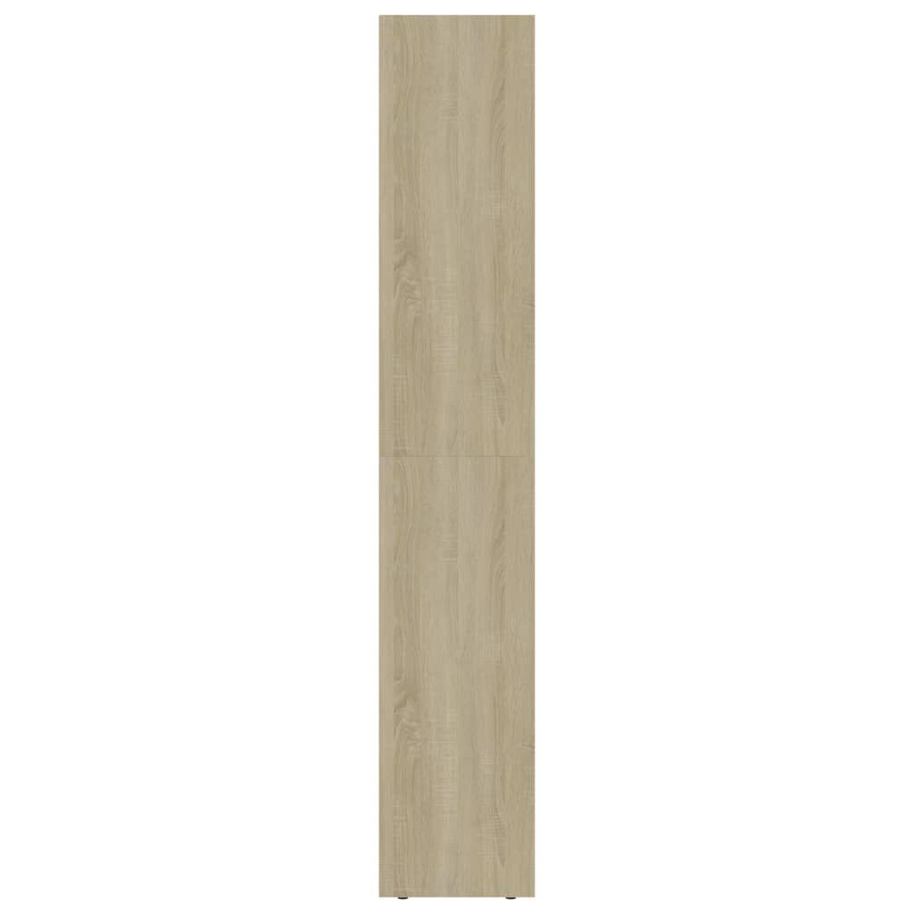 vidaXL Book Cabinet Sonoma Oak 36x30x171 cm Engineered Wood