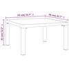 vidaXL 5 Piece Garden Lounge Set Black and Grey Poly Rattan
