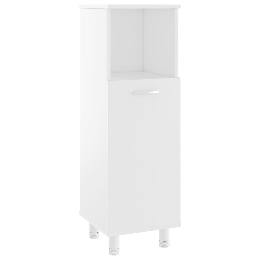 vidaXL 3 Piece Bathroom Furniture Set White Engineered Wood