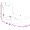 vidaXL Folding Sun Loungers 2 pcs Grey Textilene and Steel