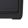 vidaXL Garden Storage Cabinet with 2 Shelves Black