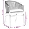 vidaXL 7 Piece Garden Dining Set Grey