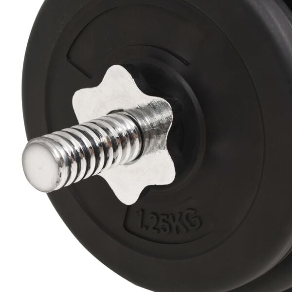vidaXL Barbell and Dumbbell Set 30 kg