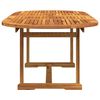 vidaXL 9 Piece Garden Dining Set Solid Wood Acacia and Textilene