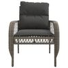 vidaXL 4 Piece Garden Sofa Set with Cushions Grey Poly Rattan