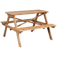 vidaXL Picnic Table 115x115x81 cm Bamboo,  vidaXL Picnic Table 115x115x81 cm Bamboo