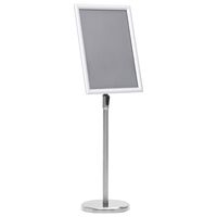 vidaXL A3 Pedestal Poster Stand Silver Aluminium Alloy, Silver vidaXL A3 Pedestal Poster Stand Silver Aluminium Alloy