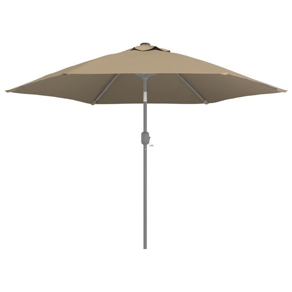 vidaXL Replacement Fabric for Outdoor Parasol Taupe 300 cm