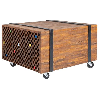 vidaXL Side Table Teak 60x60x38 cm,  vidaXL Side Table Teak 60x60x38 cm
