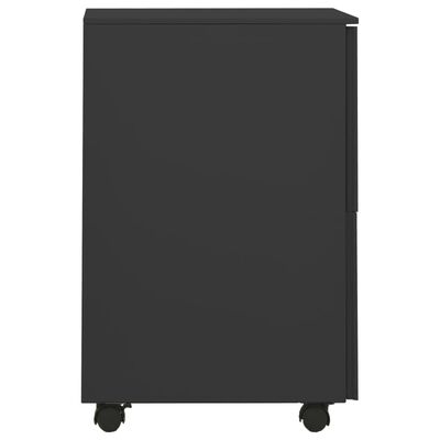 vidaXL Mobile File Cabinet Anthracite 39x45x67 cm Steel, anthracite vidaXL Mobile File Cabinet Anthracite 39x45x67 cm Steel