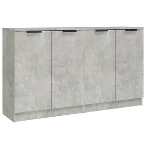 vidaXL Sideboards 2 pcs Concrete Grey 60x30x70 cm Engineered Wood