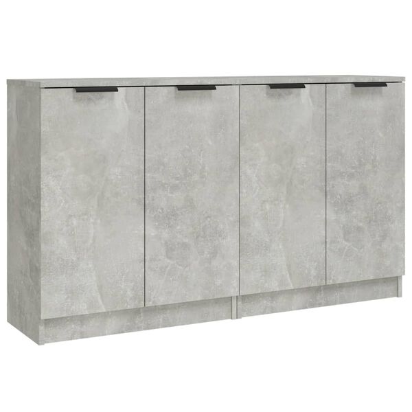vidaXL Sideboards 2 pcs Concrete Grey 60x30x70 cm Engineered Wood