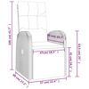vidaXL Reclining Garden Chair with Cushion Poly Rattan Black