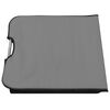 vidaXL Folding Beach Mats 2 pcs Steel and Fabric Grey