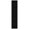vidaXL Book Cabinet Black 40x30x189 cm Engineered Wood