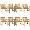 vidaXL 9 Piece Garden Dining Set 200x100 cm Solid Teak Wood