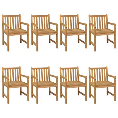 vidaXL 9 Piece Garden Dining Set 200x100 cm Solid Teak Wood,  vidaXL 9 Piece Garden Dining Set 200x100 cm Solid Teak Wood