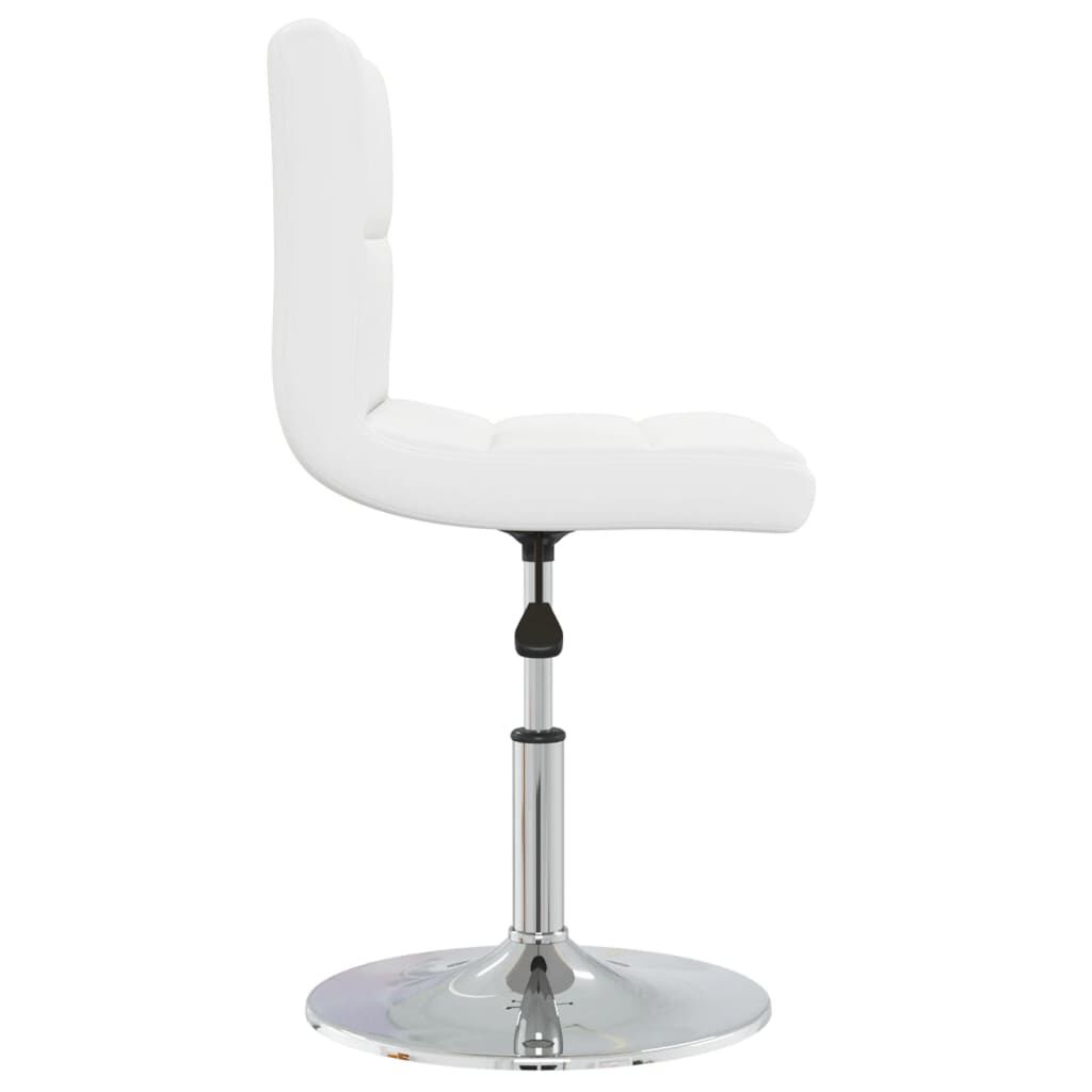 vidaXL Dining Chair White Faux Leather